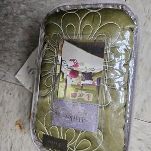 Green euro sham pillow